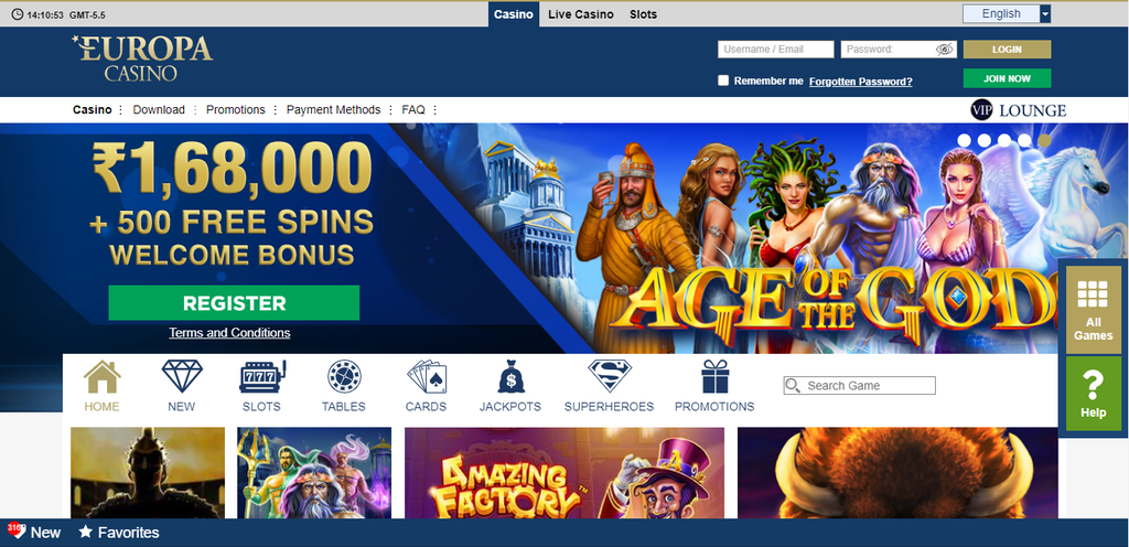 Registering Into Europa Casino