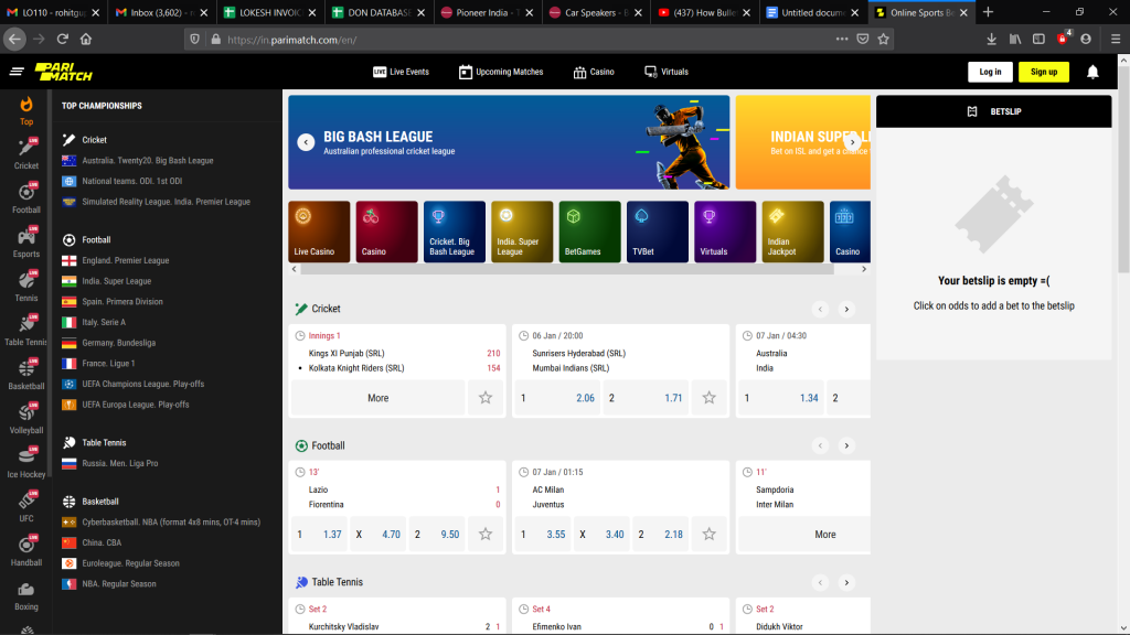 Steps to Register at PariMatch Casino