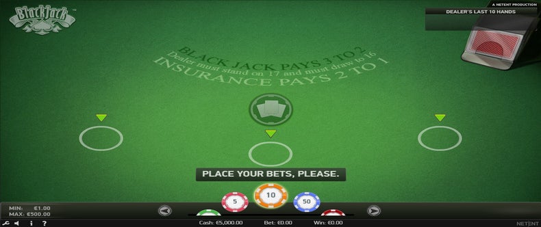 blackjack game