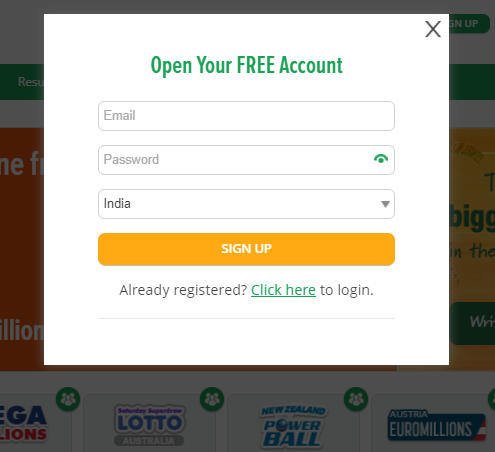 lottosmile login