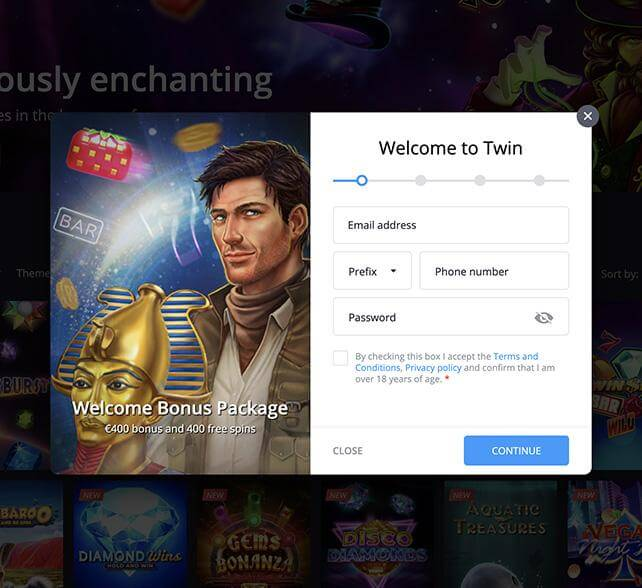 Twin Casino Registration Process