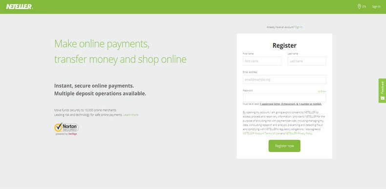 neteller register