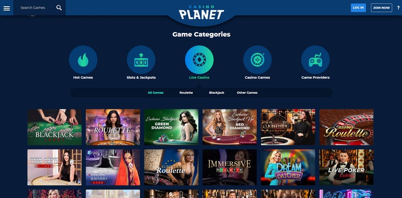 casino planet live casino