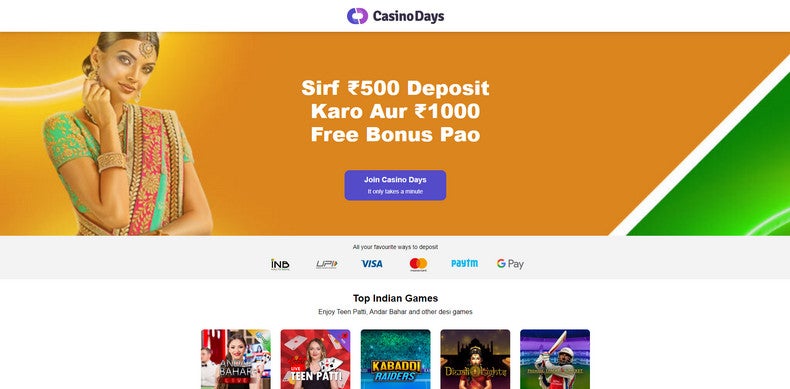 Register at Casino Days