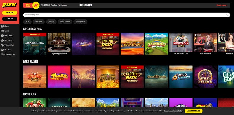 rizk casino slots