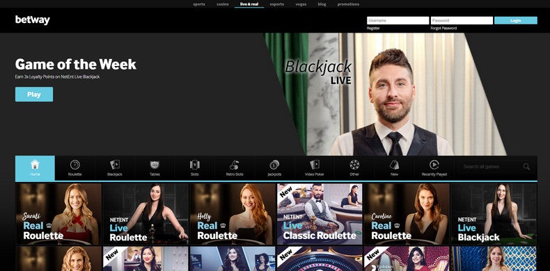 live casino betway