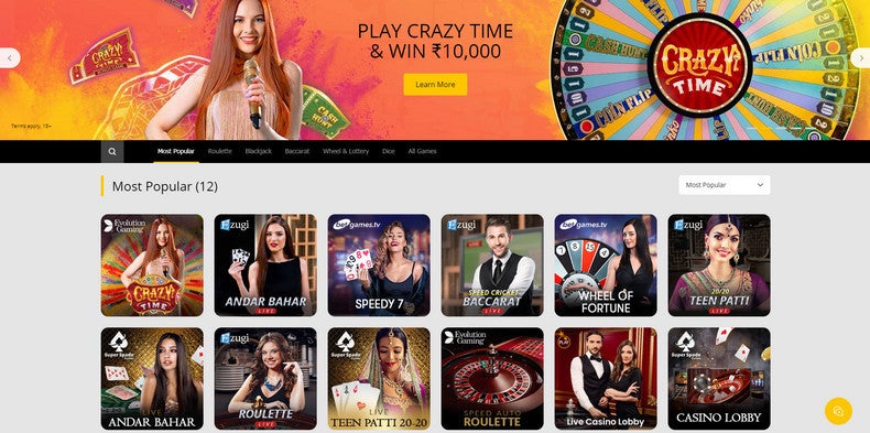 live casino 10cric