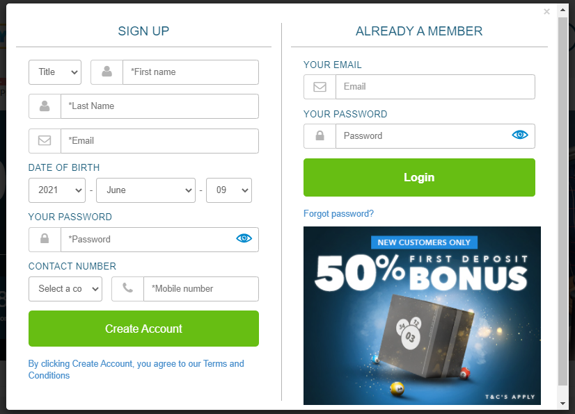PlayHugeLottos Registration and Login