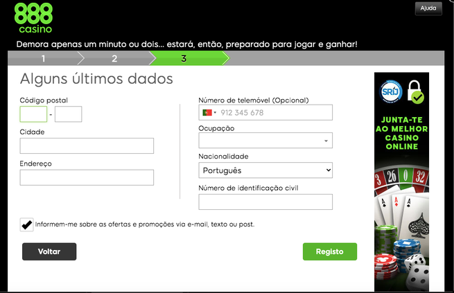 888casino conta